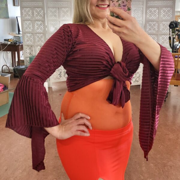 Wrap top mönstrad - Off the Nile - Bild 10